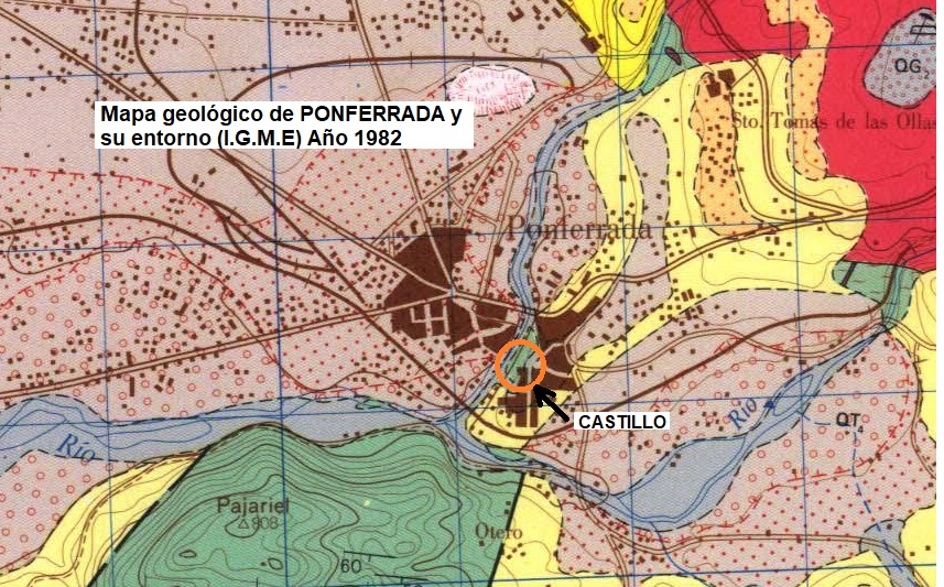 Mapa geológico de Ponferrada